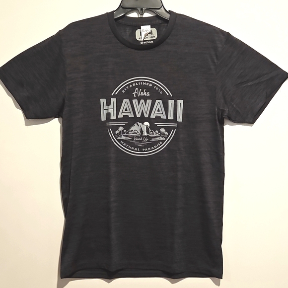 Hawaiian Athletics Other - HAWAI'I Dark gray black short sleeve graphic tee shirt Med. Island Style Aloha